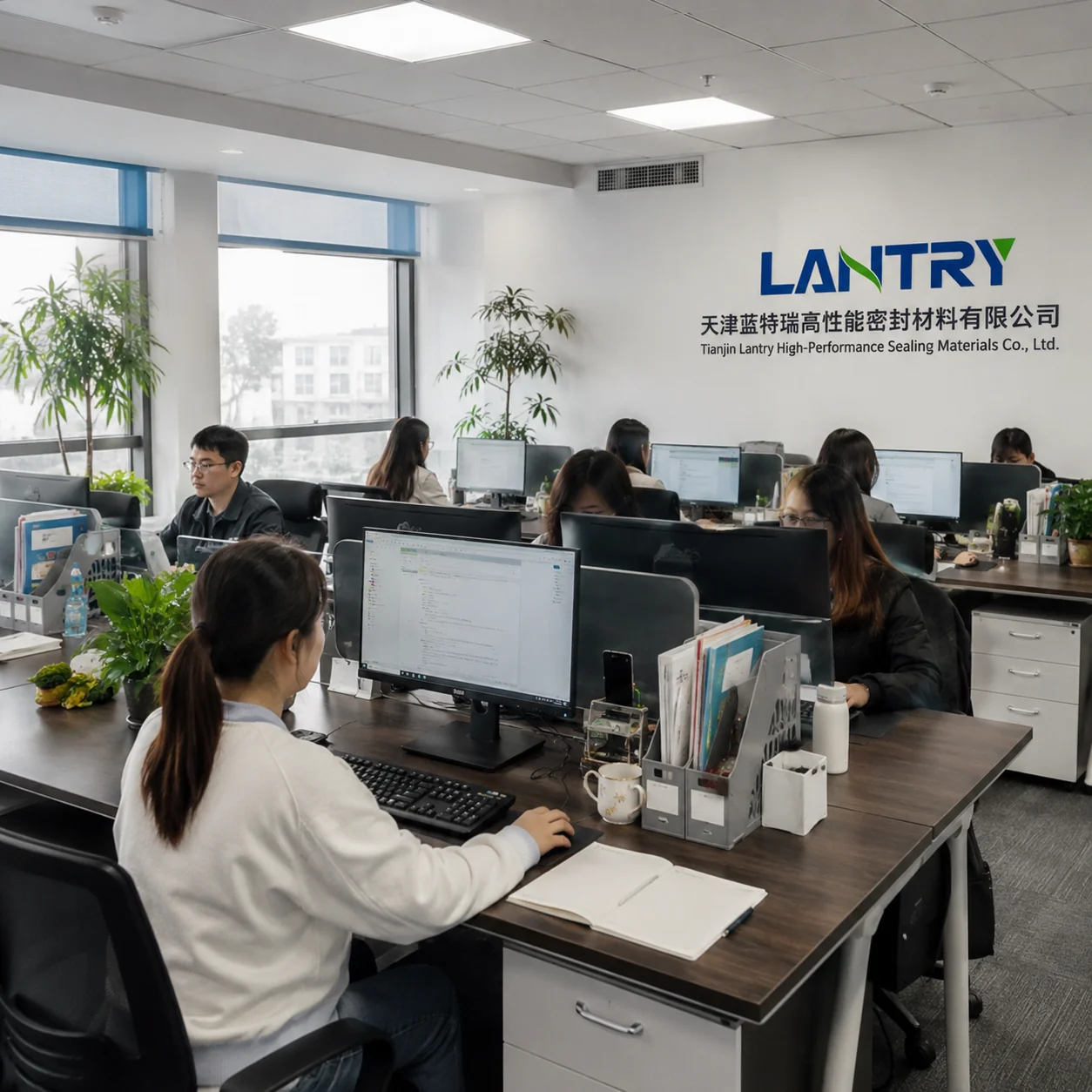 Lantry offices and team working environment