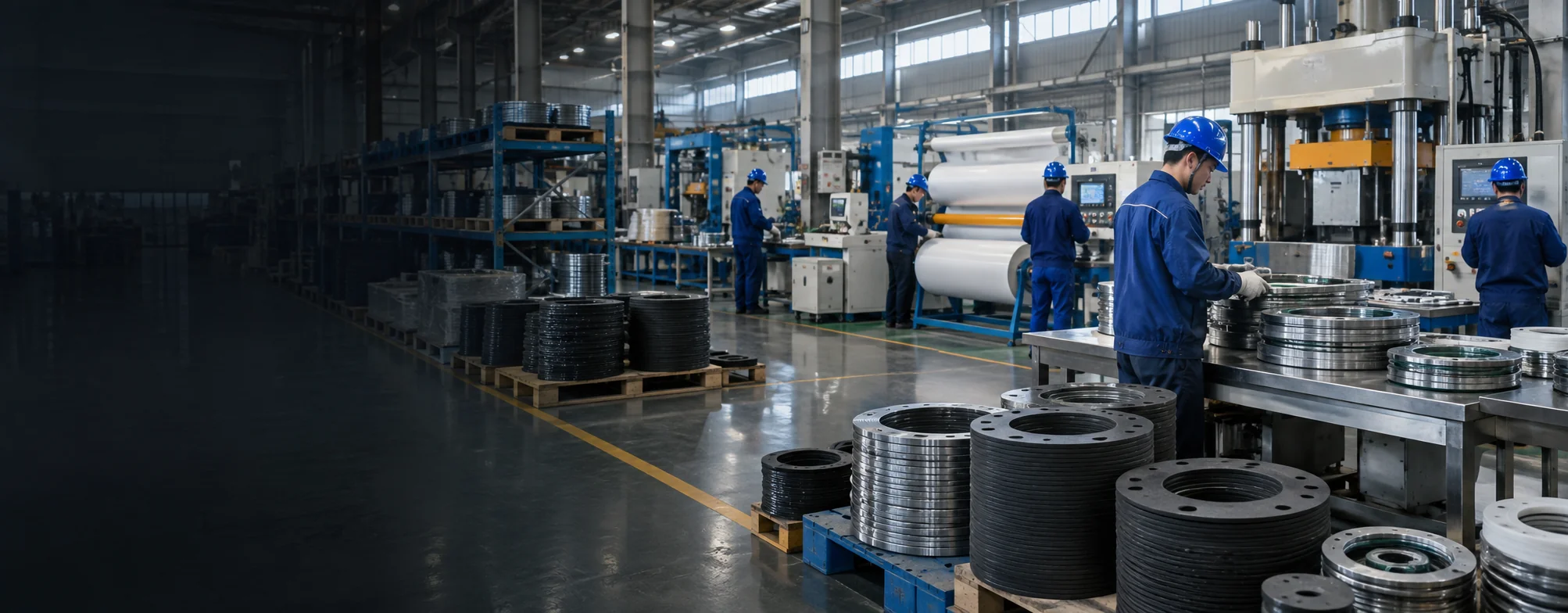 Lantry sealing material production workshop